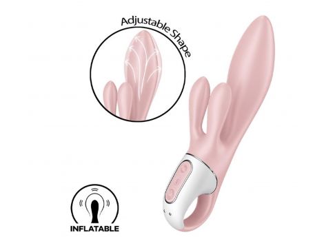 Wibrator króliczek nadmuchiwany Satisfyer Air Pump Bunny 3 różowy USB - 2