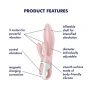 Wibrator króliczek nadmuchiwany Satisfyer Air Pump Bunny 3 różowy USB - 5