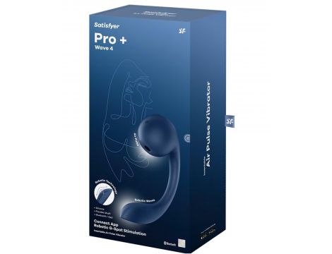 Wibrator punktu G Satisfyer Pro+ Wave 4 Connect niebieski USB - 4