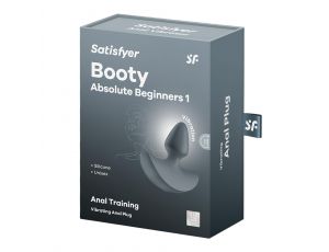 Wibrujący korek analny Satisfyer Booty Beginners ciemnieniebieski 8 cm USB