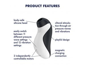 Satisfyer Orca stymulator łechtaczki z pulsacją powietrza i wibracjami