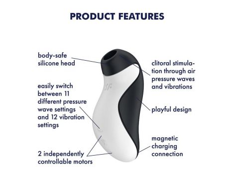 Satisfyer Orca stymulator łechtaczki z pulsacją powietrza i wibracjami