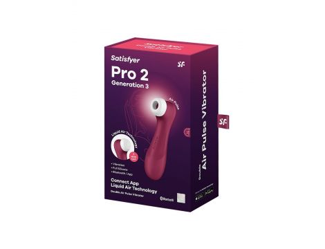 Pro 2 Generation 3with Liquid Air Technology, Vibration and Bluetooth/App wine red - 5