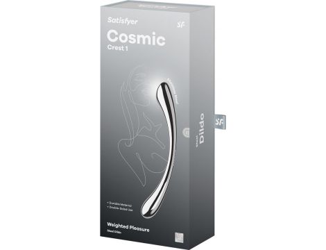 Dildo dwustronne ze stali nierdzewnej Satisfyer Cosmic Crest 1 - 2