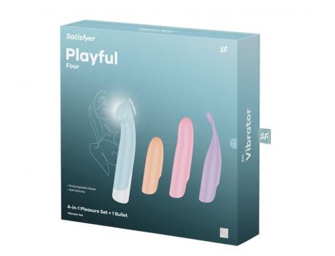 Zestaw wibratorów Satisfyer Playful Four silikonowy USB wodoodporny - 7