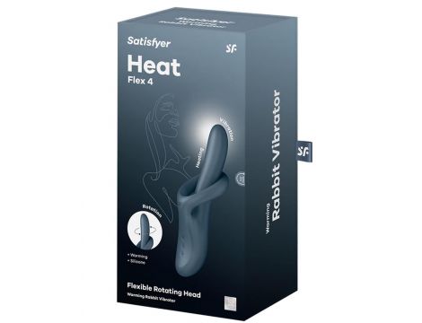 Wibrator rozgrzewający Satisfyer Heat Flex 4 niebieski silikonowy - 4