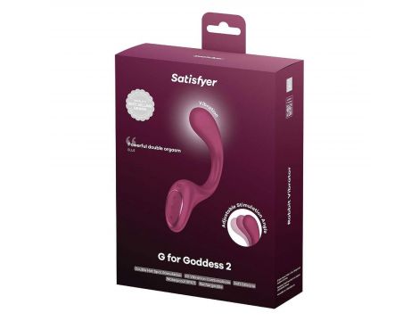 Wibrator punktu G i łechtaczki Satisfyer G For Goddess 2 bordowy - 2