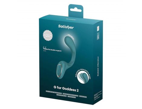 Wibrator punktu G Satisfyer G For Goddess 2 silikonowy butelkowa zieleń USB - 3