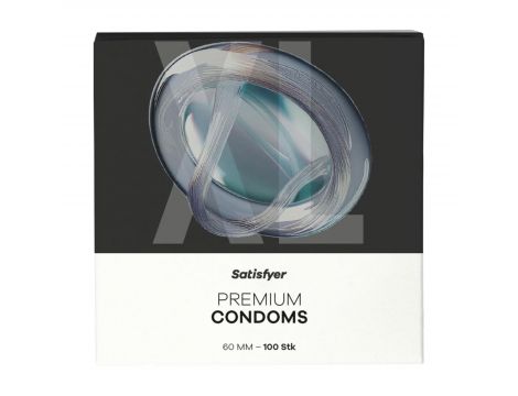 Prezerwatywy Satisfyer lateksowe nawilżane XL 60 mm 100 sztuk - 3