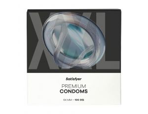 Prezerwatywy Satisfyer XXL transparentne nawilżane 100 szt