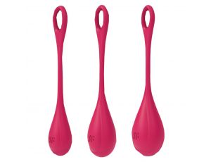 Zestaw kulek silikonowych Satisfyer Yoni Power 1 czerwony