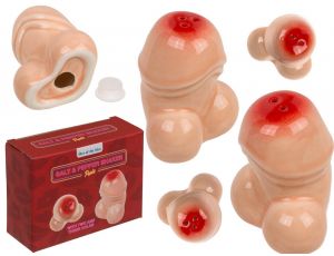 Niegrzeczne ceramiczne solniczki peniskowe Grajmy razem