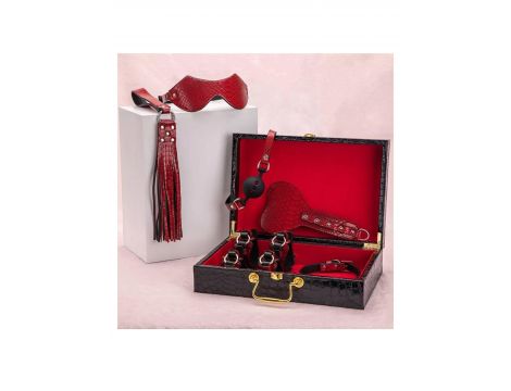 Suitcase bondage set red - 2