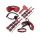 Suitcase bondage set red