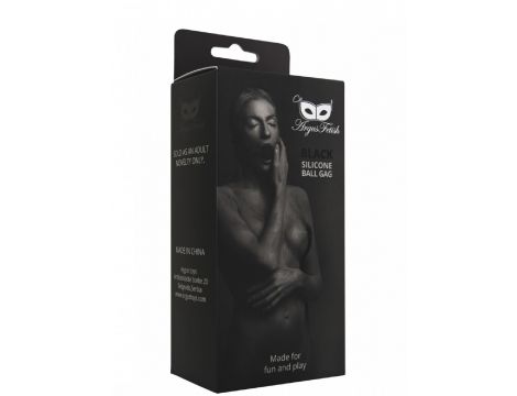 Black Silicone Ball Gag