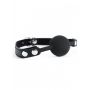 Black Silicone Ball Gag - 4
