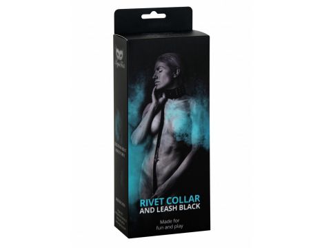 Black Collar With Leash - 2
