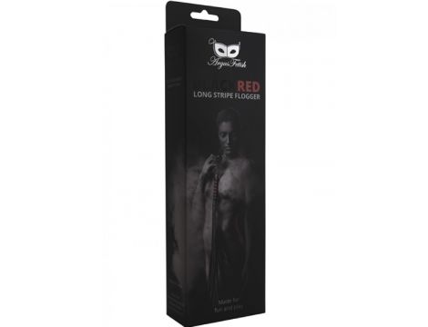 Black Red Long Stripe Flogger