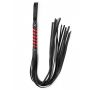 Black Red Long Stripe Flogger - 4