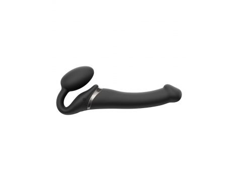 VIBRATING STRAP-ON - M - BLACK - 8