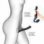 VIBRATING STRAP-ON - M - BLACK - 5