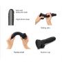 Realistyczne dildo Sliding Skin Strap-on-me czarne M - 5