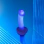 Dildo realistyczne LED fioletowe Straponme 18 cm M - 3