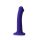Dildo realistyczne LED fioletowe Straponme 18 cm M