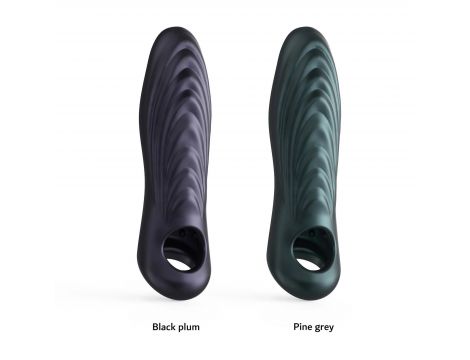 Przedłużka silikonowa Ryzer Max Man.wand black plum 18 cm - 4