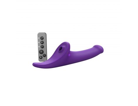 Dildo multi orgasm wibrujące Strap on me L fioletowe