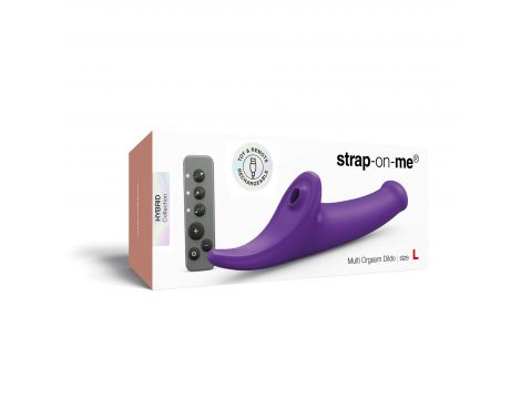 Dildo multi orgasm wibrujące Strap on me L fioletowe - 6