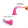 Dildo silikonowe Love to Love Dildolls Sunrise gradient róż 14 8 cm - 3