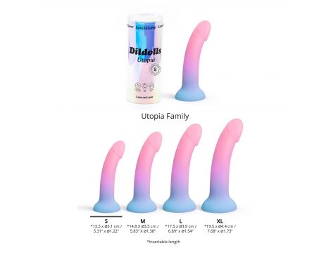 Dildo realistyczne silikonowe Love to Love Dildolls Utopia S 15 cm - 2