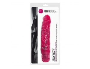 Wibrator realistyczny Jelly Boy Dorcel TPE magenta 22 cm