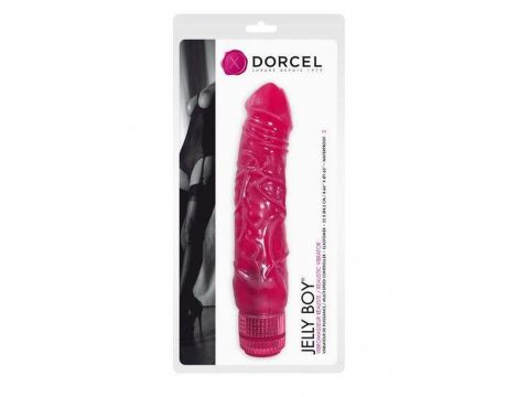 Wibrator realistyczny Jelly Boy Dorcel TPE magenta 22 cm