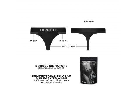 Stringi Panty Lover z kieszonką na wibrator Dorcel XXL - 2