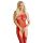 Bodystocking czerwony siateczkowy otwarty krok Ero-Dom