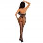 Bodystocking kabaretkowy z otwartym biustem Ero-Dom Mystic Net uniwersalny - 3