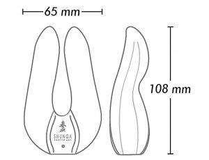 Wibrator podwójny Shunga Aiko silikonowy różowy USB 11 cm