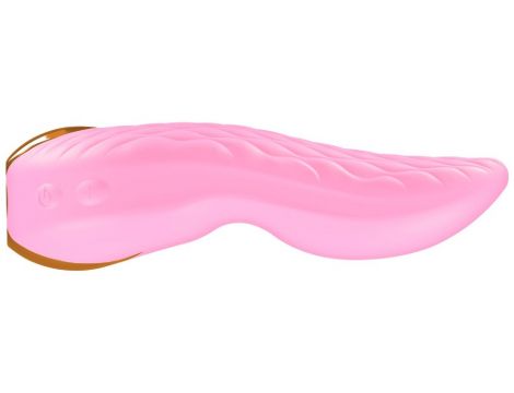 Wibrator podwójny Shunga Aiko silikonowy różowy USB 11 cm - 2