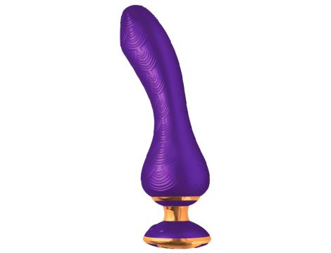Wibrator punktu G silikonowy Shunga Sanya fioletowy USB 19 cm - 6