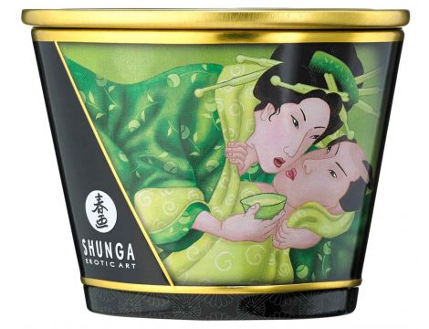 Świeca masażowa Shunga Zenitude zielona herbata - 3