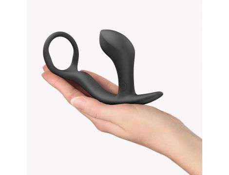 Pierścień erekcyjny z masażerem prostaty Fun Factory Bootie Ring czarny - 2