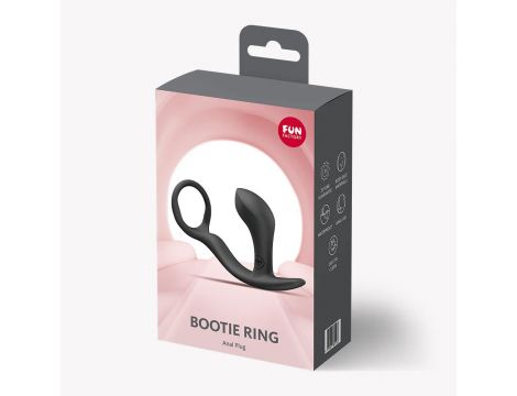 Pierścień erekcyjny z masażerem prostaty Fun Factory Bootie Ring czarny - 6