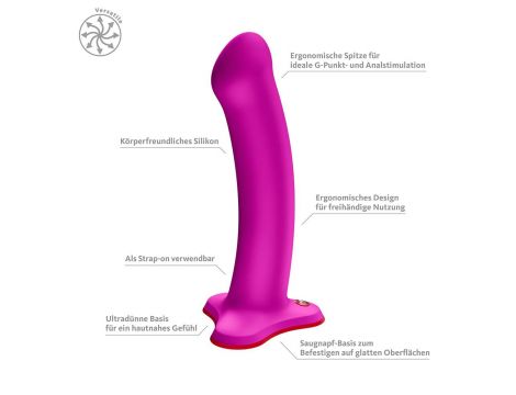 Dildo realistyczne Fun Factory Magnum fioletowe silikonowe - 3