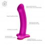 Dildo realistyczne Fun Factory Magnum fioletowe silikonowe - 4