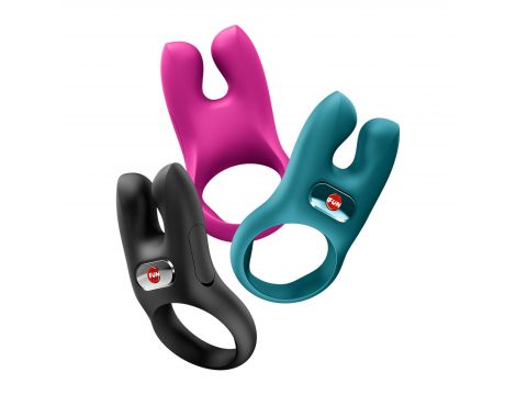 Pierścień erekcyjny wibrujący podwójny Fun Factory Nos zielony USB - 4