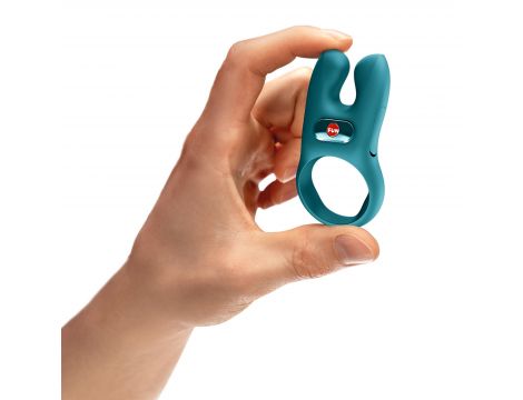 Pierścień erekcyjny wibrujący podwójny Fun Factory Nos zielony USB - 11