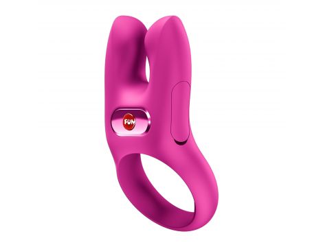Pierścień erekcyjny wibrujący Fun Factory Nos różowy podwójny USB - 4