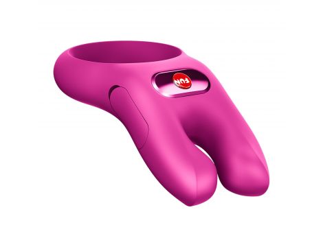 Pierścień erekcyjny wibrujący Fun Factory Nos różowy podwójny USB - 3